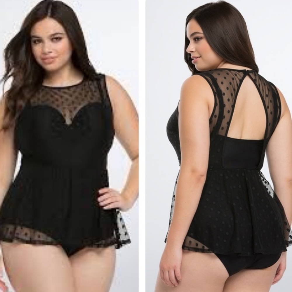 Torrid Plus Size Peplum Swimsuit